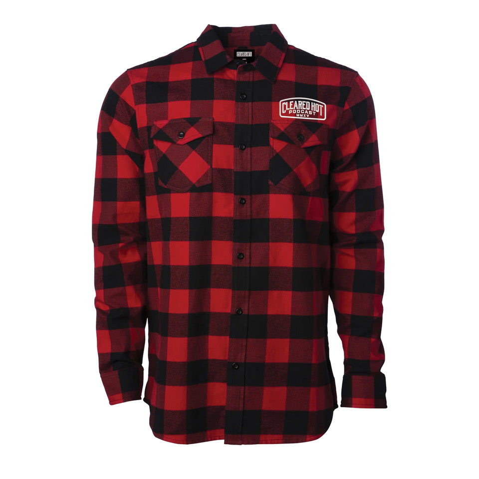 Cleared Hot Independent Flannel - Red and Black