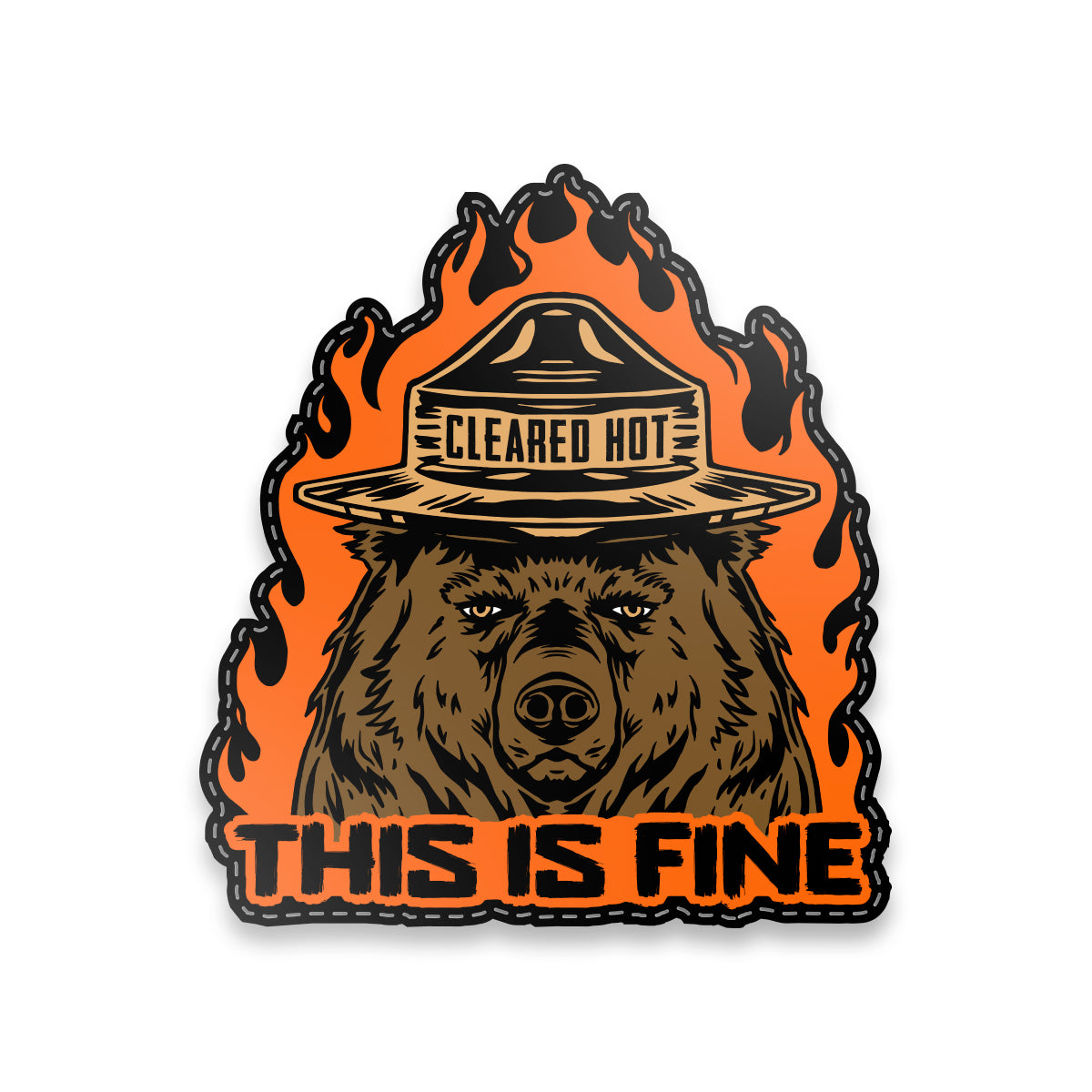 Smokey - This is fine PVC Patch